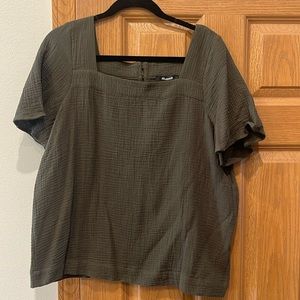 Waffle knit madewell blouse